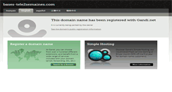 Desktop Screenshot of bases-tele2semaines.com